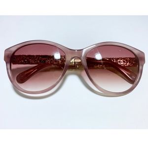 Chanel "Lucky Charms" Bijou Sunglasses Havana Pink